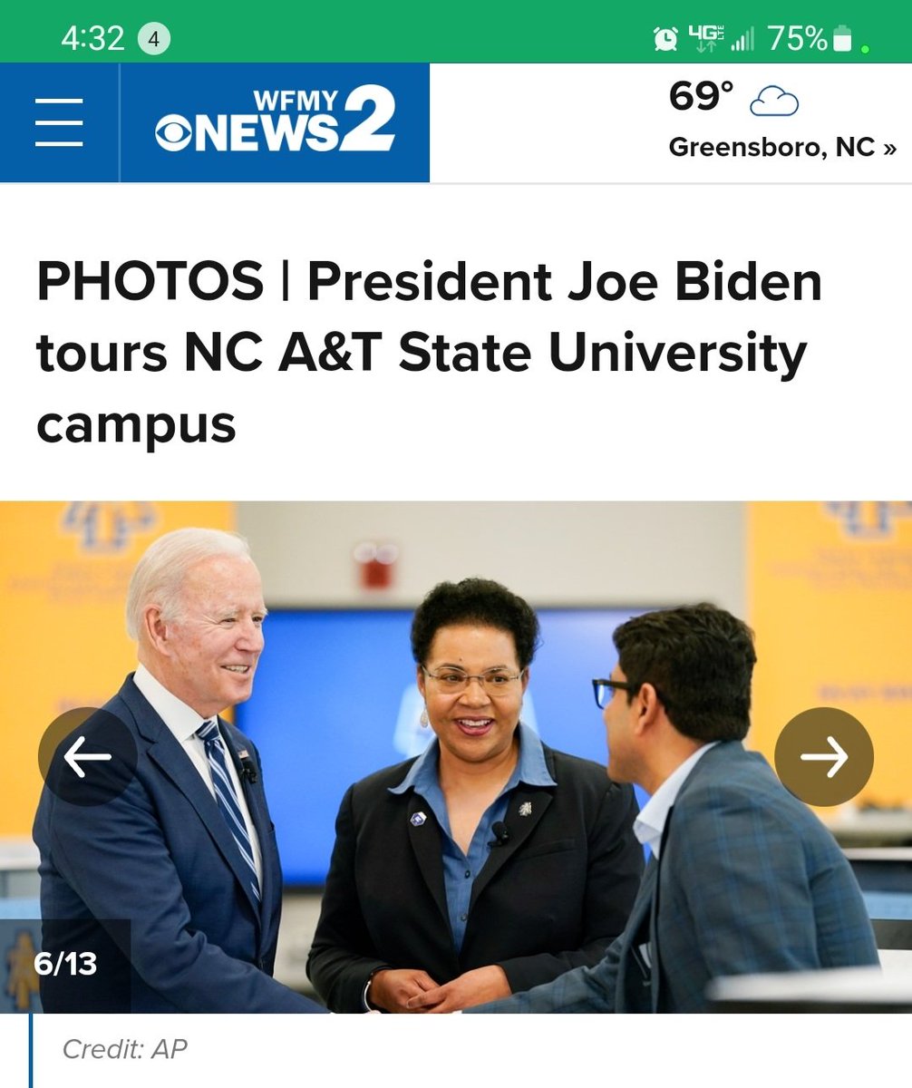 RobinCoger's tweet photo. It was an honor to have the opportunity today on the campus of @ncatsuaggies to share  @NCATEngineering cybersecurity and robotics research with @POTUS. https://t.co/axnWUrLceK