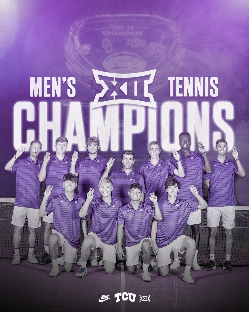 TCU Men's Tennis (@tcumenstennis) on Twitter photo BIG 12 CHAMPS! π
#GoFrogs BIG 12 CHAMPS! π
#GoFrogs