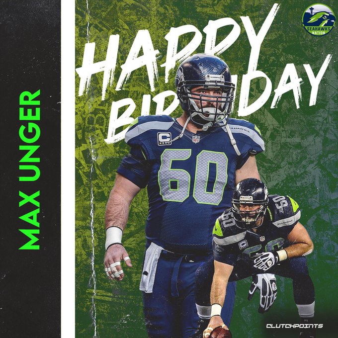 Let s all wish Max Unger a happy 36th birthday! 