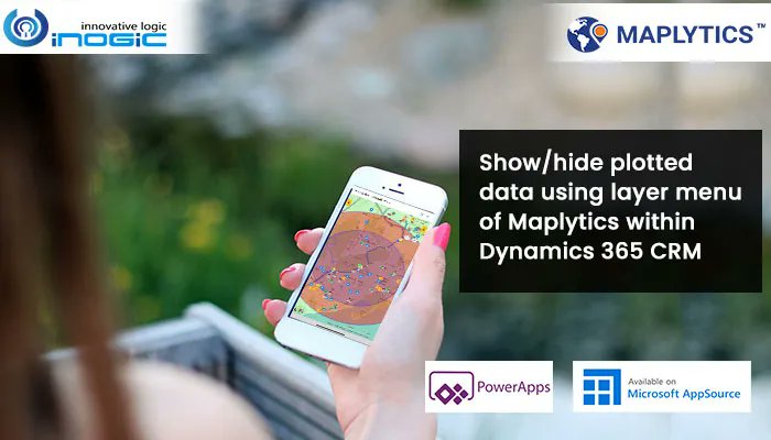 Maplytics's tweet image. Show/hide plotted data using layer menu of Maplytics within Dynamics 365 CRM 

buff.ly/3EcfrxD 

#radiussearch #mapanalytic #powerapps #dynamics365 #plotdata #autoschedule #MSDyn365 #CRMData