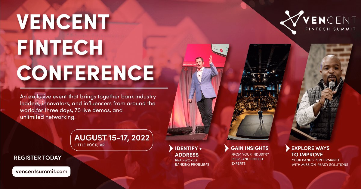 VentureCenter's tweet photo. Why attend VenCent Fintech Summit? Because of the jam-packed agenda with THREE days of high-impact keynote speakers, brilliant subject matter experts + top-tier bank innovation leaders. Don't miss it!

Check out the lineup at https://t.co/PoZvzfsEkD.

#fintech #vencent #banking https://t.co/CRqgaMkrab