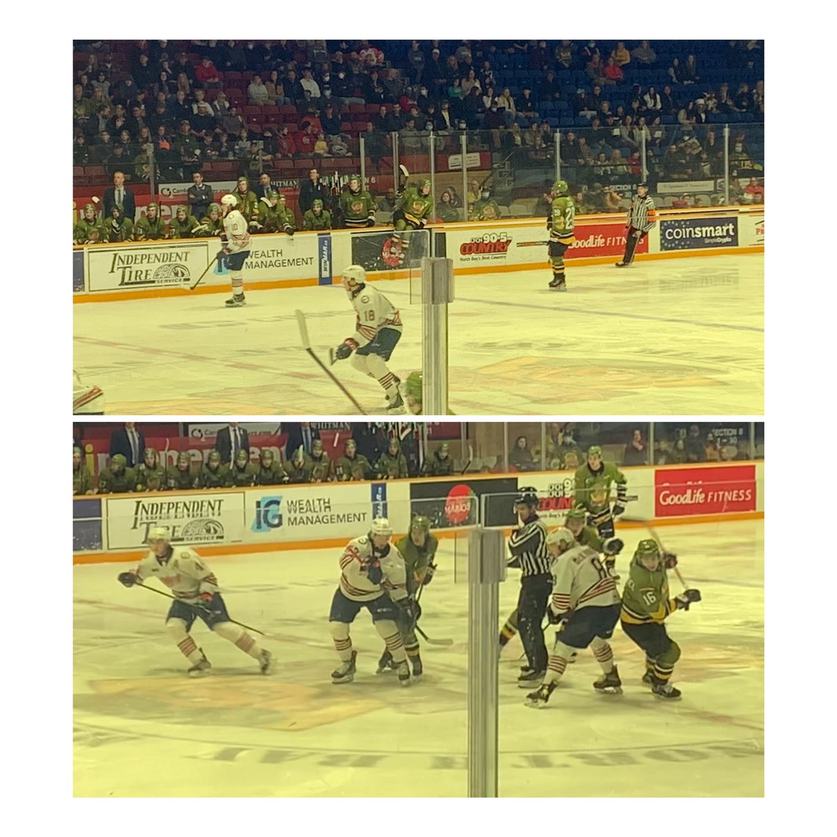 Check out the fans! Go @OHLBattalions Go!