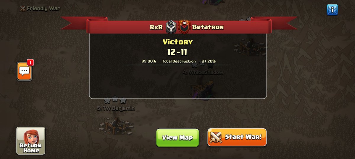 HWT Playoffs 
Round of 128 

GG!

#ClashOfClans 
#RxRWIN