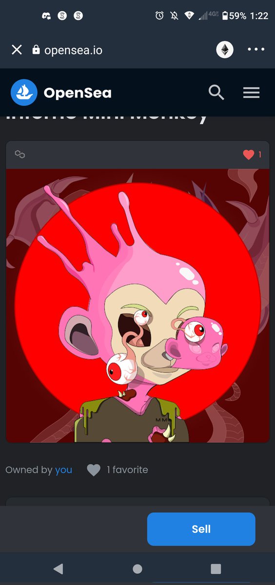CryptoniumO's tweet photo. Got my 1/1 bubblegum infected #MiniMonkey from @MiniMonkeyMafia today!! He's so sick and zombified, I love him! https://t.co/OWbmvJSZ8g