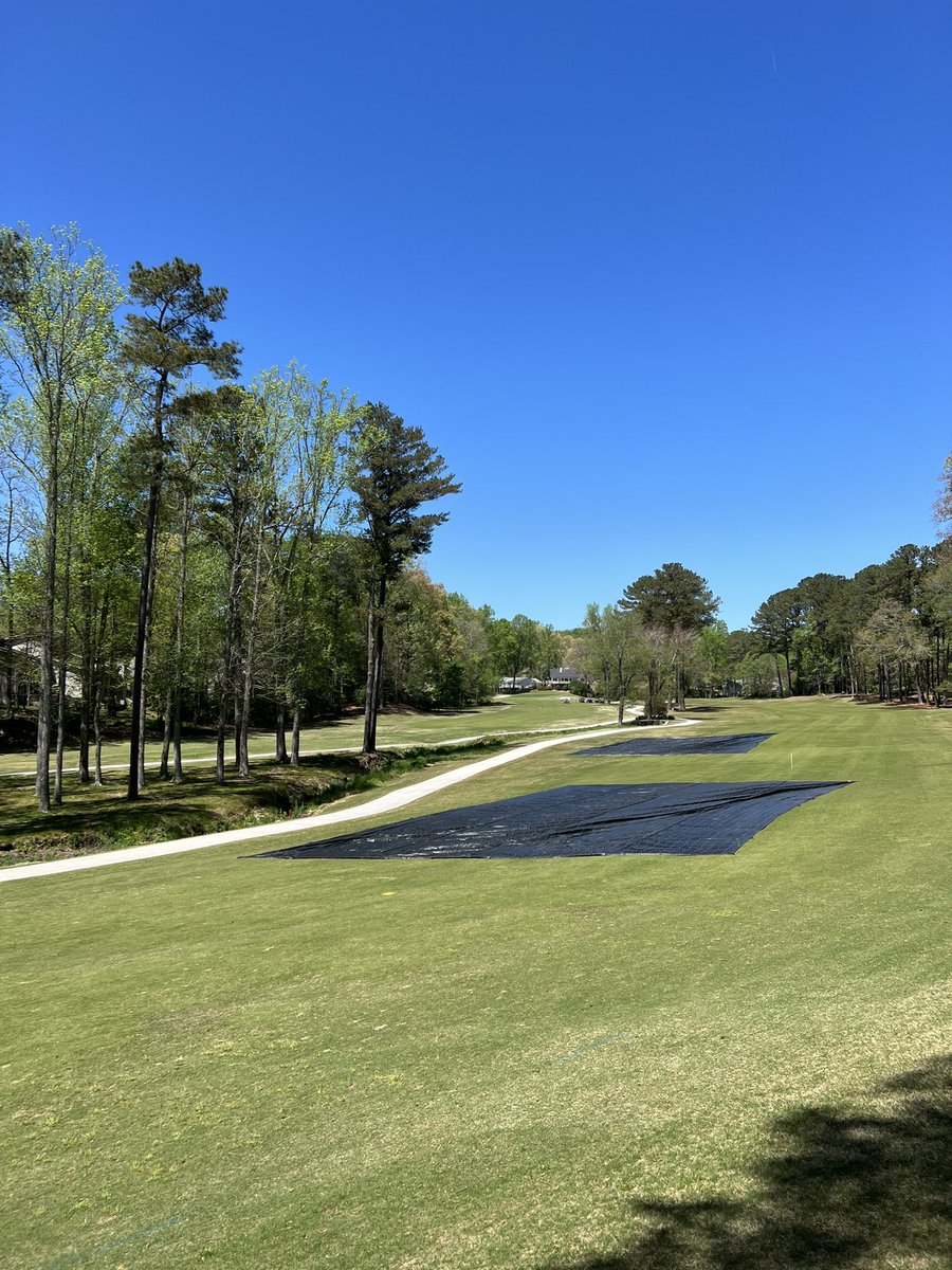 IHCCTurf's tweet photo. Don’t get me wrong, our covers are VERY important…but we are happy to send them to storage! #TifEagle #winterisgone #byebutnotgoodbye https://t.co/KmSZbKhcQQ