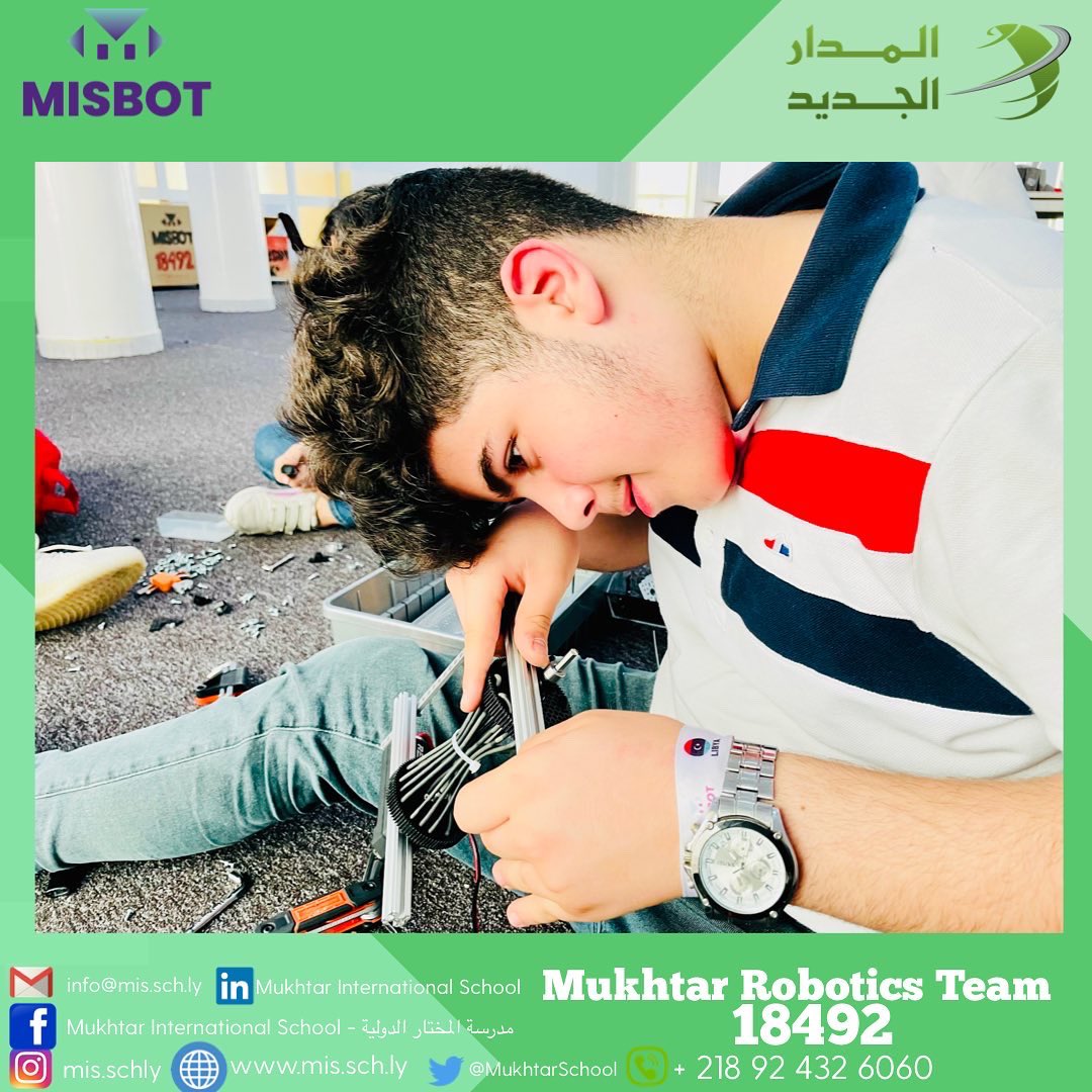MISBOT7's tweet photo. يضع فريق المختار للربوتات لمساته الأخيرة قُبيل الانطلاق غدا صباحا متجها إلى أمريكا للمشاركة في البطولة العالمية FTC لتمثيل ليبيا.

نتمنى من الله التوفيق و السداد في هذه الأيام المباركة.

الراعي الماسي لفريق المختار للروبوتات @AljadidAljadid شركة المدار الجديد🌟 
.
#FTC #omgrobots https://t.co/WdIaafB7ao