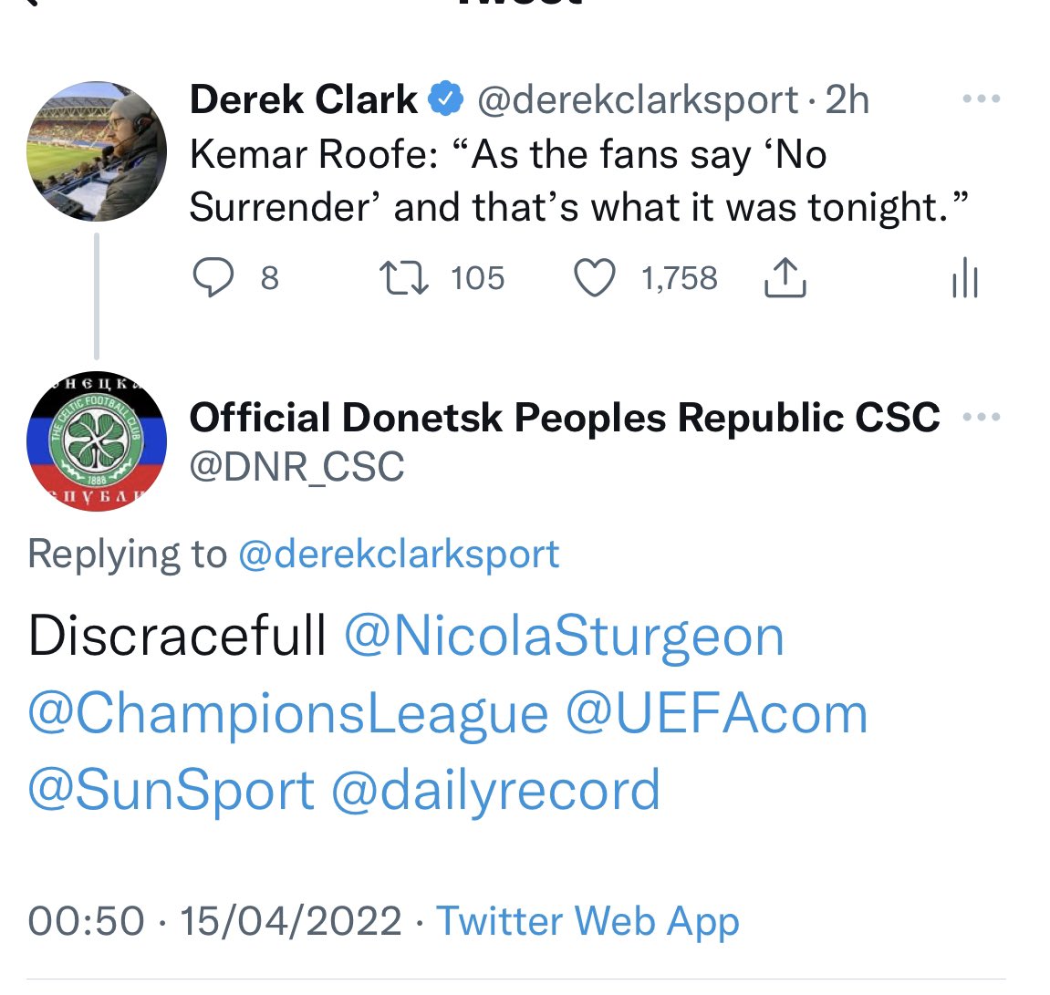 derekclarksport's tweet photo. Discracefull https://t.co/rLbtj7JzVe