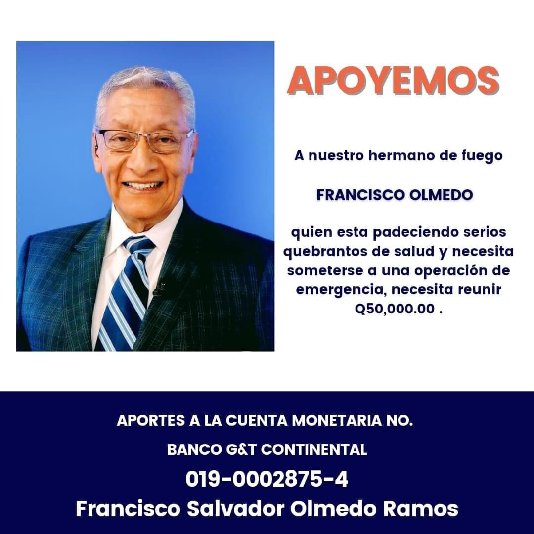 kennethmz's tweet photo. Familia del reconocido periodista guatemalteco Francisco Olmedo solicita ayuda. https://t.co/Un7OFQ78qX
