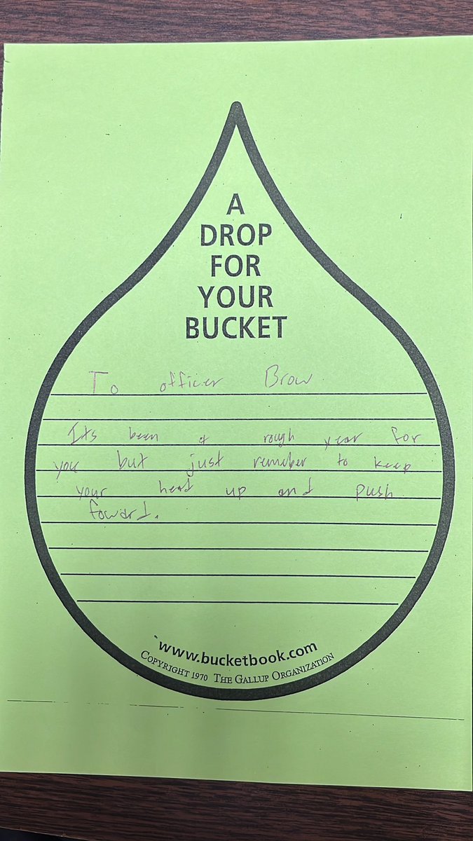 OfcJamieBrown's tweet photo. Love the encouragement from @LaVistaMiddle students. #SRO #fullbucket https://t.co/Bh59in4efF