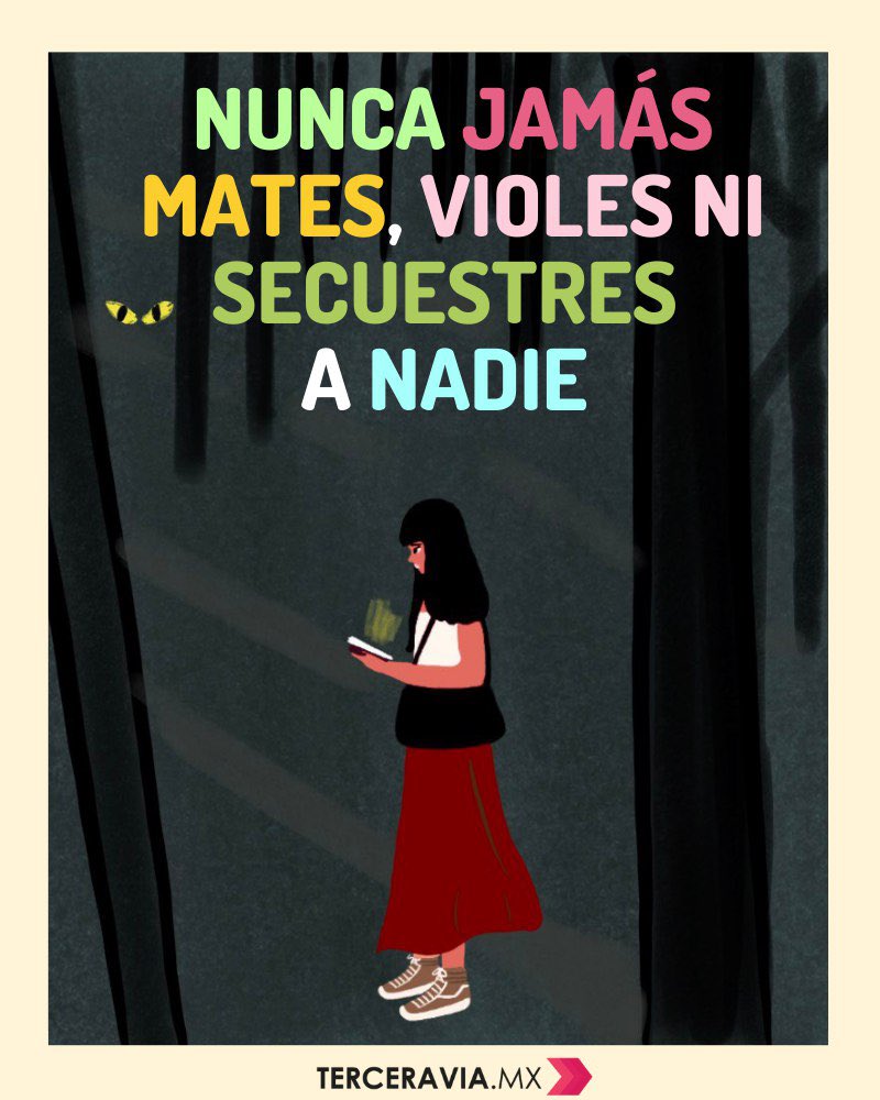terceraviamx's tweet photo. Seguimos sin saber lo que le ocurrió a Debahni. Pero tenemos claro que las mujeres no tendrían por qué vivir con miedo.

Agradecemos a quienes nos hicieron llegar esta versión de nuestra postal original. https://t.co/MKIDPbMyt5