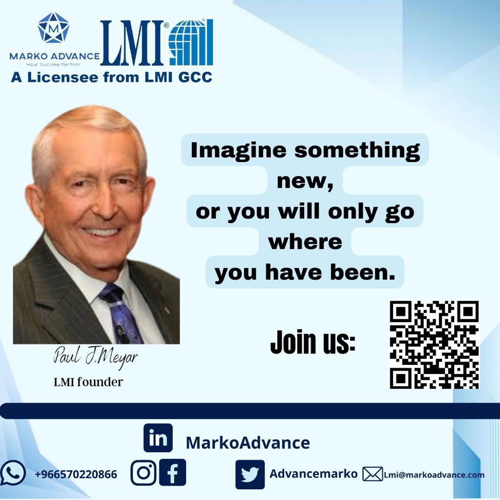 AdvanceMarko's tweet photo. Imagine something new,or you will only go where you have been.
Join us 👇🏼
#MARKO #markoadvance #lmi #traineraymen #lmigcc #epp #epl #eml #esl #Imagine #تطوير #إدارة https://t.co/T50hbFsF5M