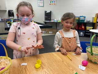 MrsACounts's tweet photo. Egg-citing time completing our math problems!  #WegienkaWildcat https://t.co/EkPioPX47L