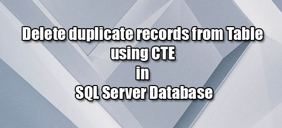 Coding_Bash's tweet image. How to delete duplicate records from a table using CTE in SQL Server Database?

Check it here:
codingbash.com/blog/delete-du…

#SQL #SQLServer #CTE #Microsoft #MicrosoftSQLServer #Blogged #CodingBash