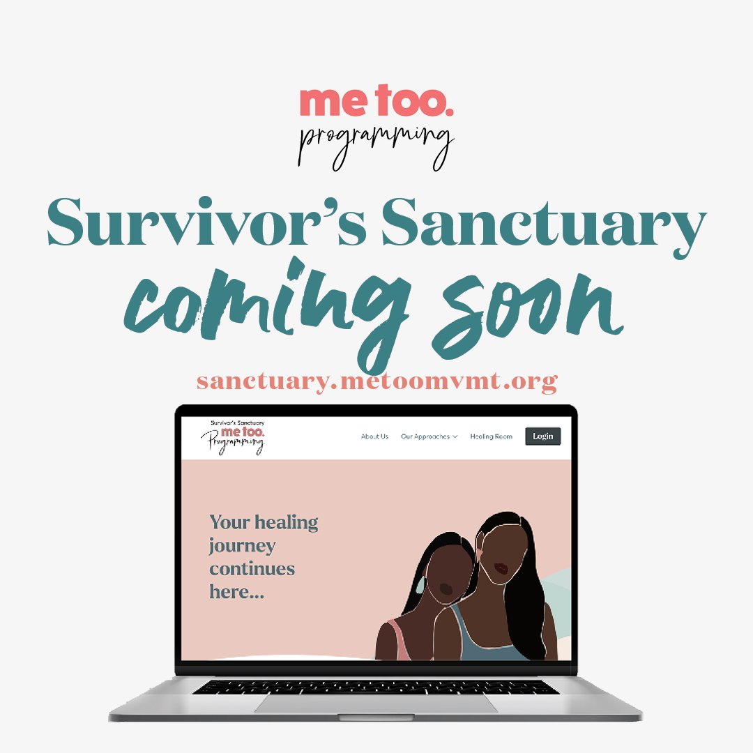 Mvmnt4BlkLives's tweet photo. What would it take for you to believe that whole-body, nuanced healing is possible for survivors of sexual violence? Tomorrow, @MeTooMVMT launches Survivor's Sanctuary, a digital meeting place that brings healing into reach for survivors worldwide! #CreatingSanctuary #metoo 🤎 https://t.co/OzianUC6TF