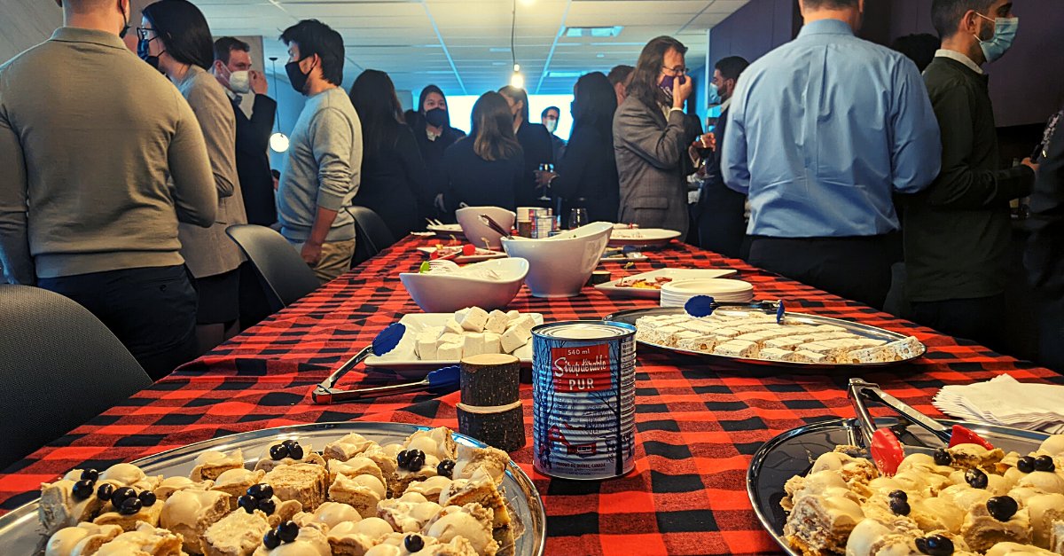 DeGrandpreChait's tweet photo. Yesterday saw the return of the firm's happy hours! Inspired by the #sugaringoffseason, it was the first of many special events during which our team reunites in good company. https://t.co/aZjAl9eITi