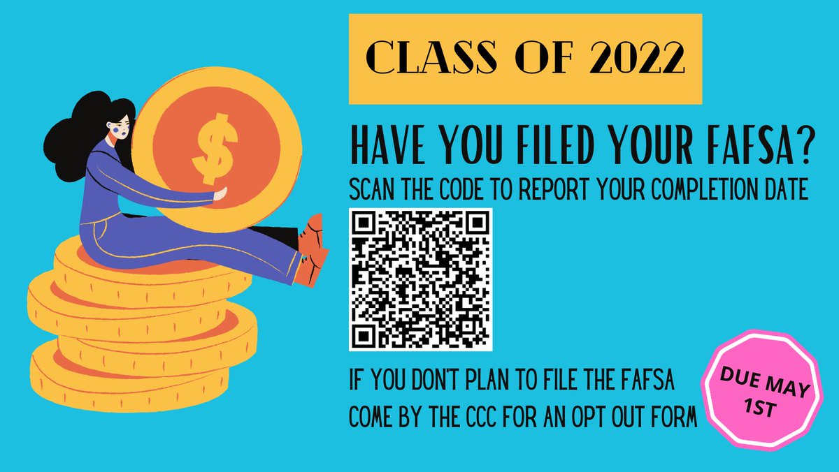 Attention Seniors! <a href="/MarkBWeatherly/">Mark Weatherly</a> @Tommaney_MHS <a href="/kimkstokes/">Kim Stokes, M. Ed.</a> <a href="/winfieldkev/">@winfieldkev</a> <a href="/sherrihardy9/">Sherri Hardy</a> <a href="/MHSMrsZ/">Laurie Zuehlke</a>