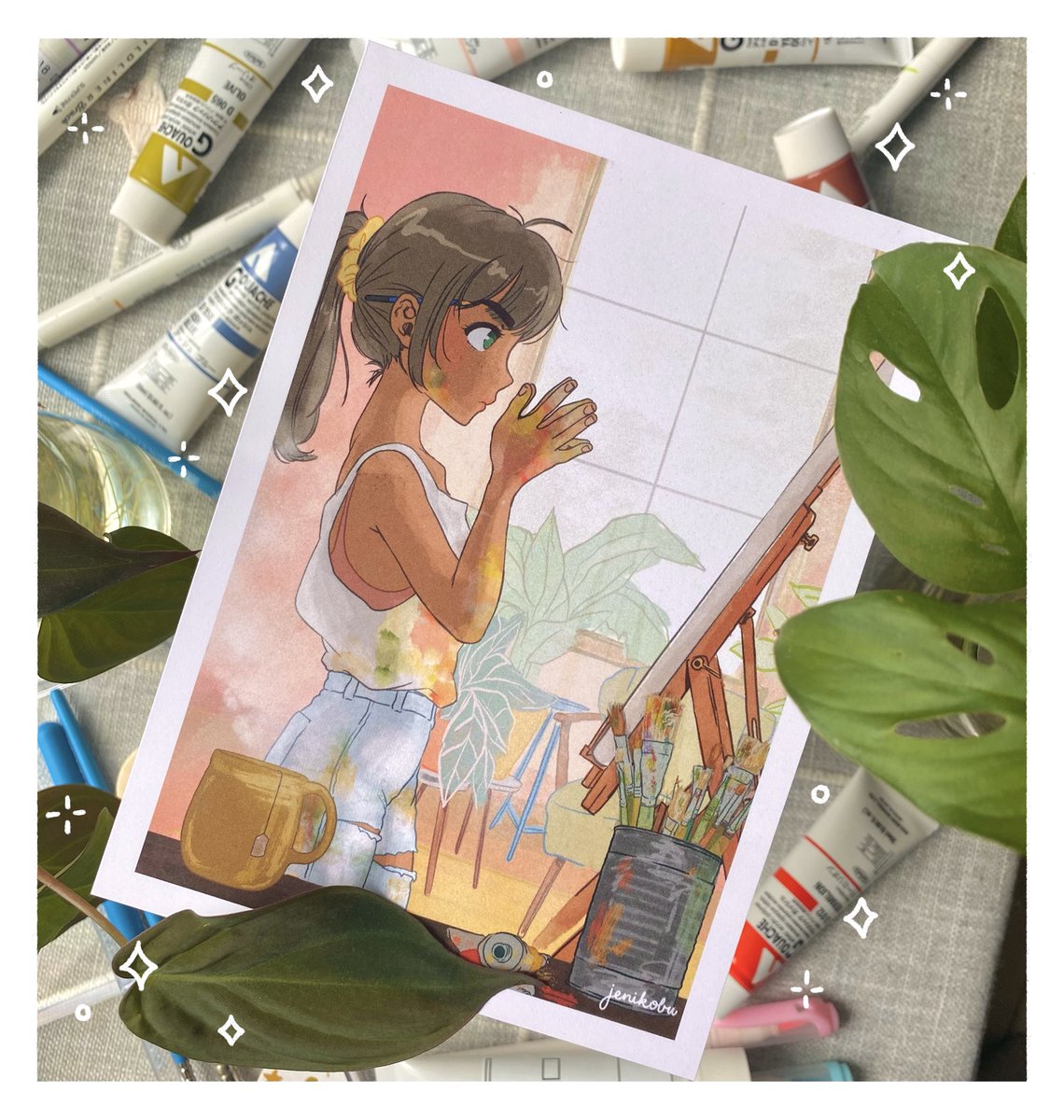 jenikobu's tweet photo. Artsy Girl ☺️💖✨🎨 
https://t.co/nRlP9ehcmR https://t.co/usd7GBav8k