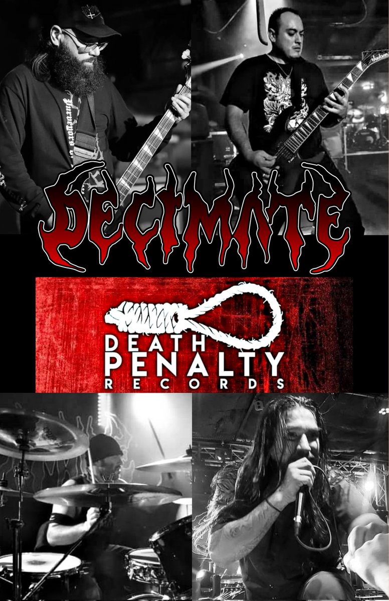 DecimateTx's tweet image. We have signed with indie label Death Penalty Records.
Album № 2 will be released in the spring of 2023!