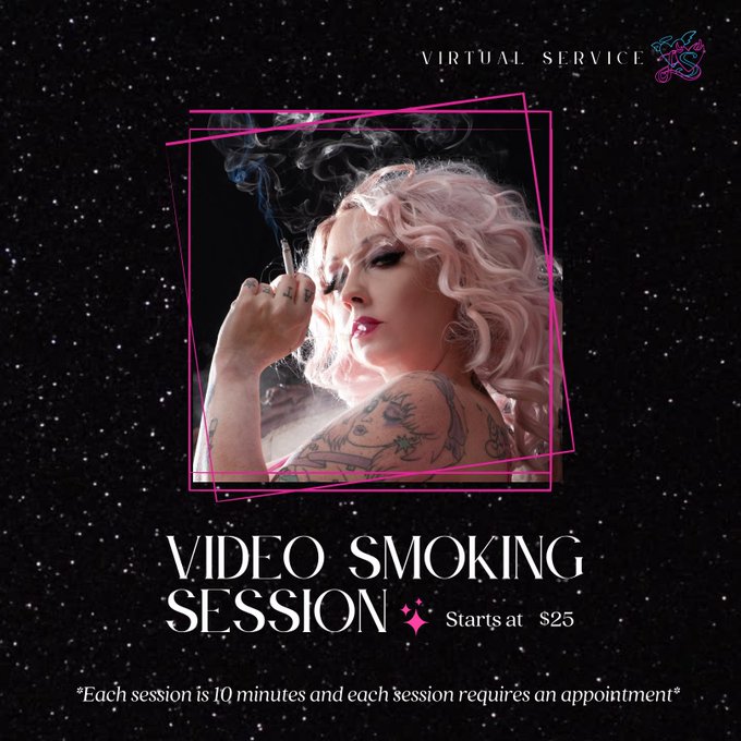 Virtual smoking sessions start at just $25 #smoking #smokinggirl #smokingfetish #smoker #smokinghot #smoke<a href="/tag/smoking"class="tags">#smoking</a><a href="/tag/smoke"class="tags"><span>#smoke</span></a><a href="/tag/cloud"class="tags"><span>#cloud</span></a><a href="/tag/smokeyeye"class="tags"><span>#smokeyeye</span></a><a href="/tag/smokingfetish"class="tags"><span>#smokingfetish</span></a><a href="/tag/smokinghot"class="tags"><span>#smokinghot</span></a>