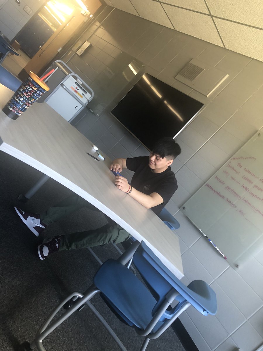 Some of our Seniors came in on their days off to get work done! Shoutout to Dr. Baker for helping to make this happen.