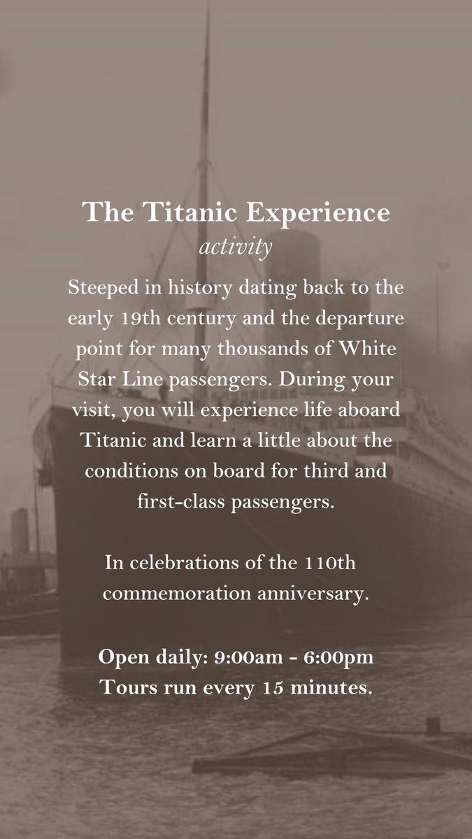 ConciergeCJohn's tweet photo. This week our #conciergetips from @FotaIsland brings us to @Fotahouse for a great weekend of #Easter activities and also as we remember events 110 years ago a visit to @CobhHeritageCen and @TitanicCobh is a must #CorkConcierge #Onourdoorstep https://t.co/yFMcoi9qog