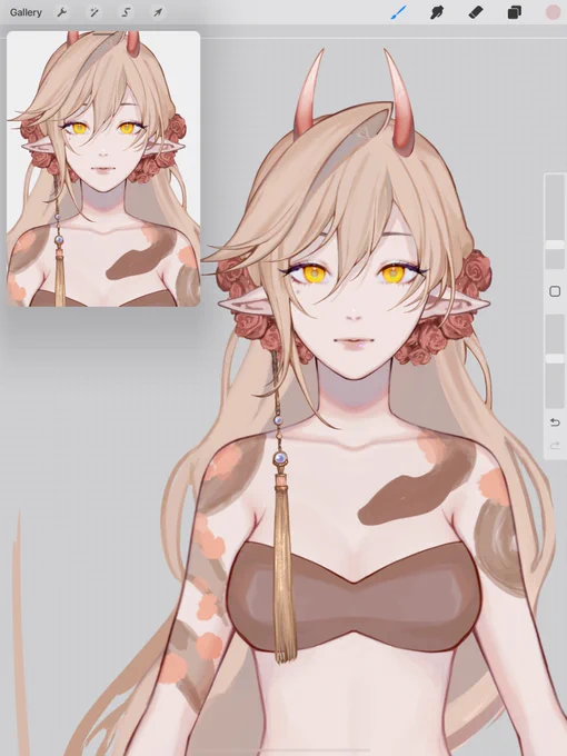 Another update on my vtuber child! progress is coming along very slowly. 