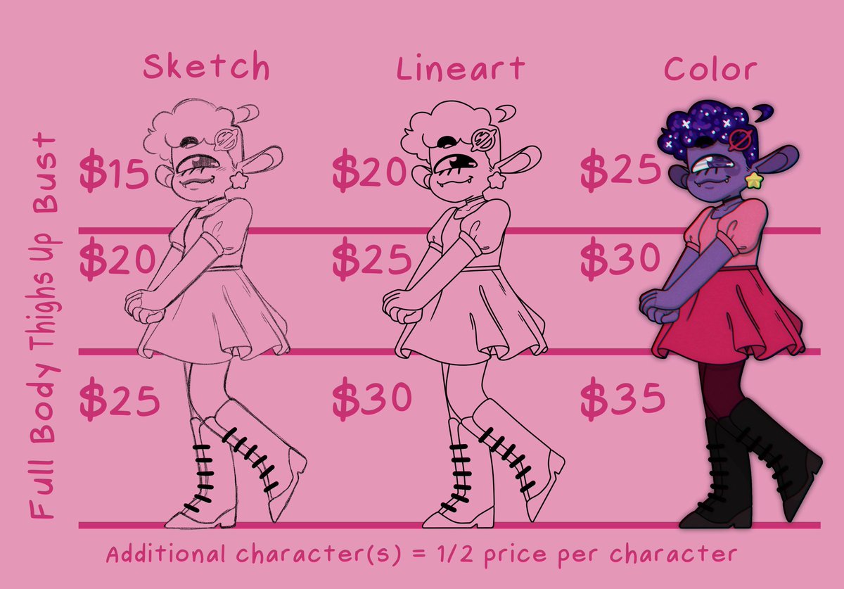 manymari_'s tweet photo. updated my commissions! #commissionsopen #commissionsheet https://t.co/Yh3psrnXA6
