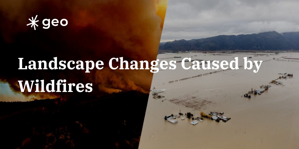 sparkgeo's tweet photo. As BC preps for another wildfire season, our team is exploring  geospatial tech in analyzing impact &amp; risk. 
 
In this first article by @NDomarad - we hone in on burn scars &amp; the consequences they carry to people &amp; infrastructure, &amp; property downstream.
 
>https://t.co/WrBiFmbCIQ https://t.co/nQY0EPbhDv