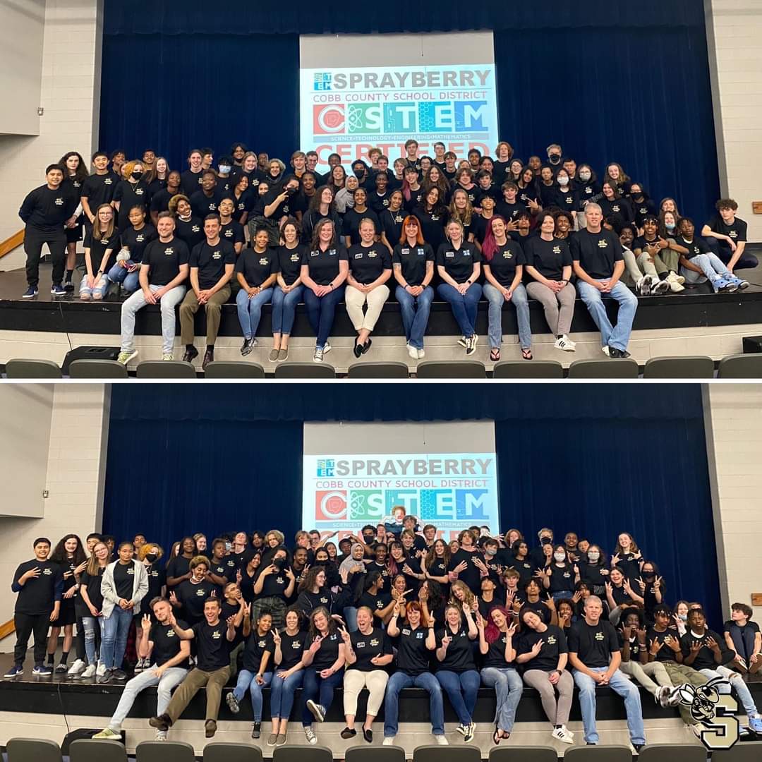 Dr. Hannah Oldham (@matholdham) on Twitter photo Our #STEM Scholar Academy celebrated our first full year of being STEM CERTIFIED! National awards, professional guest speakers, NASA certified projects….it’s been a GREAT year and we have even BIGGER plans for the future! 🚀🌱💻🤖
#wearesprayberry <a href="/STEMcobb/">Cobb County STEM/STEAM & Innovation Department</a> Our #STEM Scholar Academy celebrated our first full year of being STEM CERTIFIED! National awards, professional guest speakers, NASA certified projects….it’s been a GREAT year and we have even BIGGER plans for the future! 🚀🌱💻🤖
#wearesprayberry <a href="/STEMcobb/">Cobb County STEM/STEAM & Innovation Department</a>