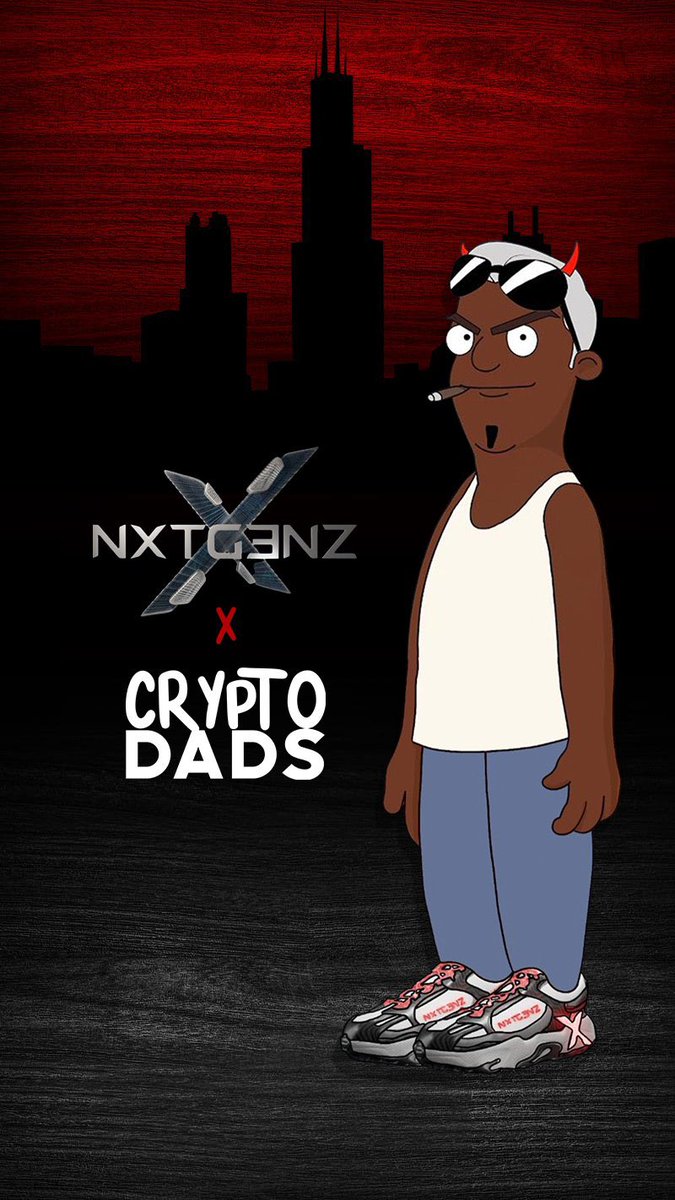 I had to get my <a href="/CryptoDadsNFT/">CryptoDads ♨️</a> some custom <a href="/nxtg3nz/">NXTG3NZ</a> he for sure the freshest dad at the bbq 🔥