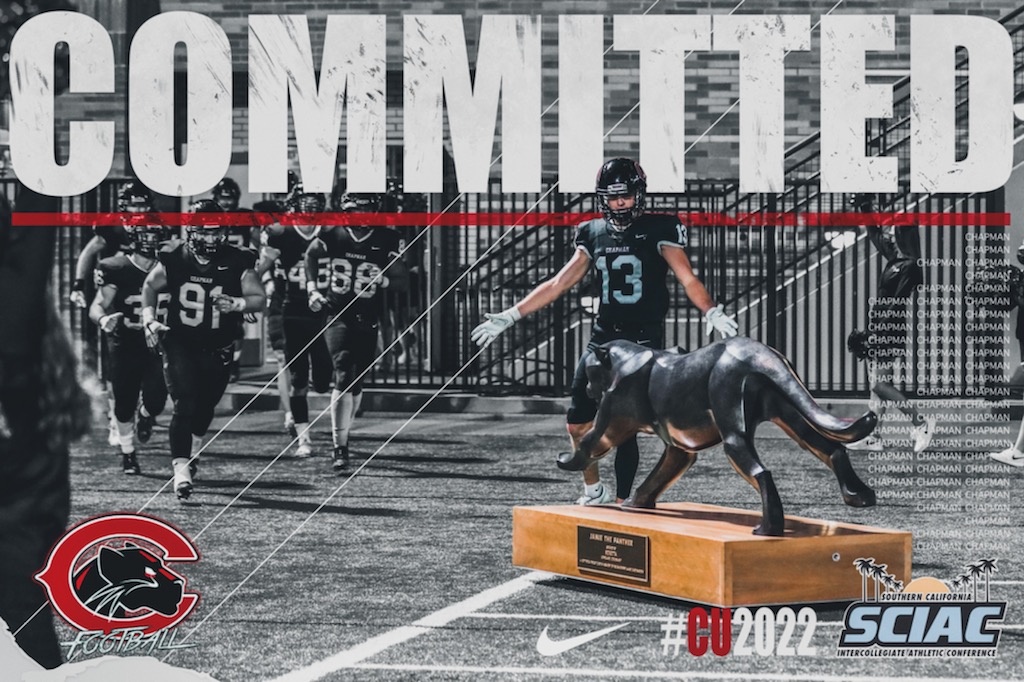 DevinKCobb1's tweet photo. I’m excited to announce that I’ll be continuing my academic and athletic career at Chapman University! I would like to thank Coach Owens, Coach Bishop, @augustinoadams, @Chapman_Fb and the rest of the Chapman football coaching staff for believing in me! #PawsUp #WeCU #CU2022 https://t.co/CvWaKdm5Co