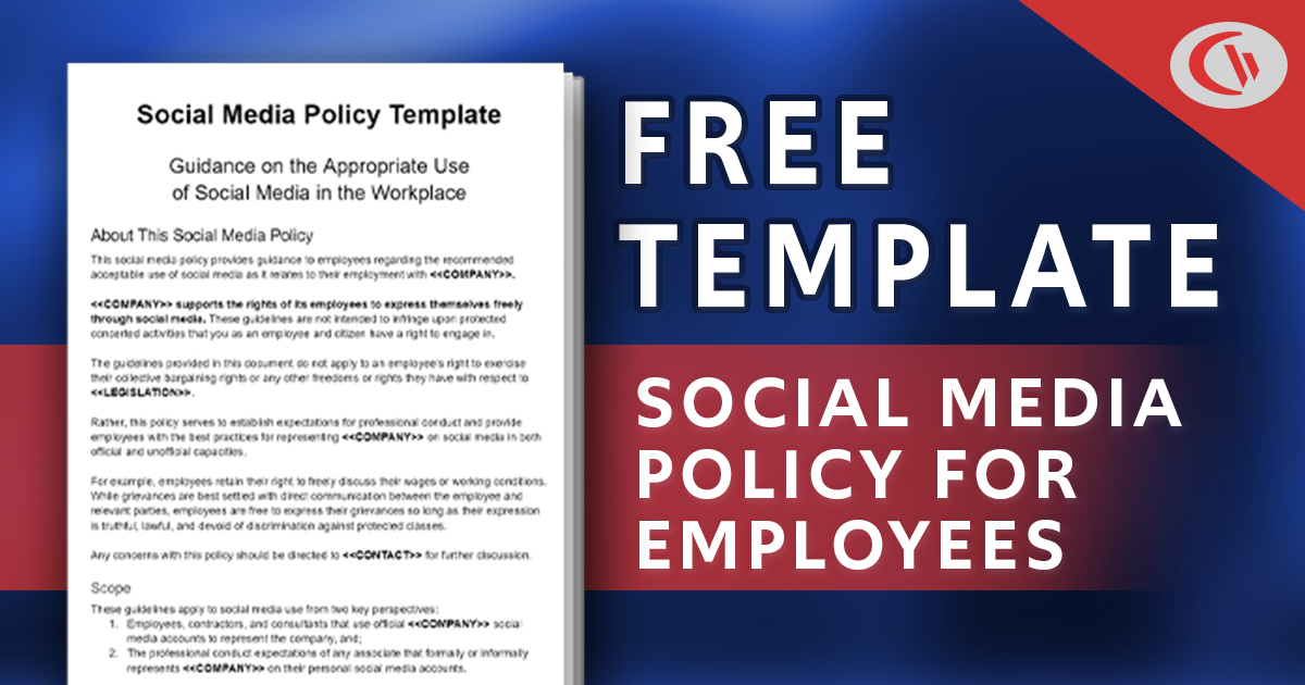 Free template: Social media policy example