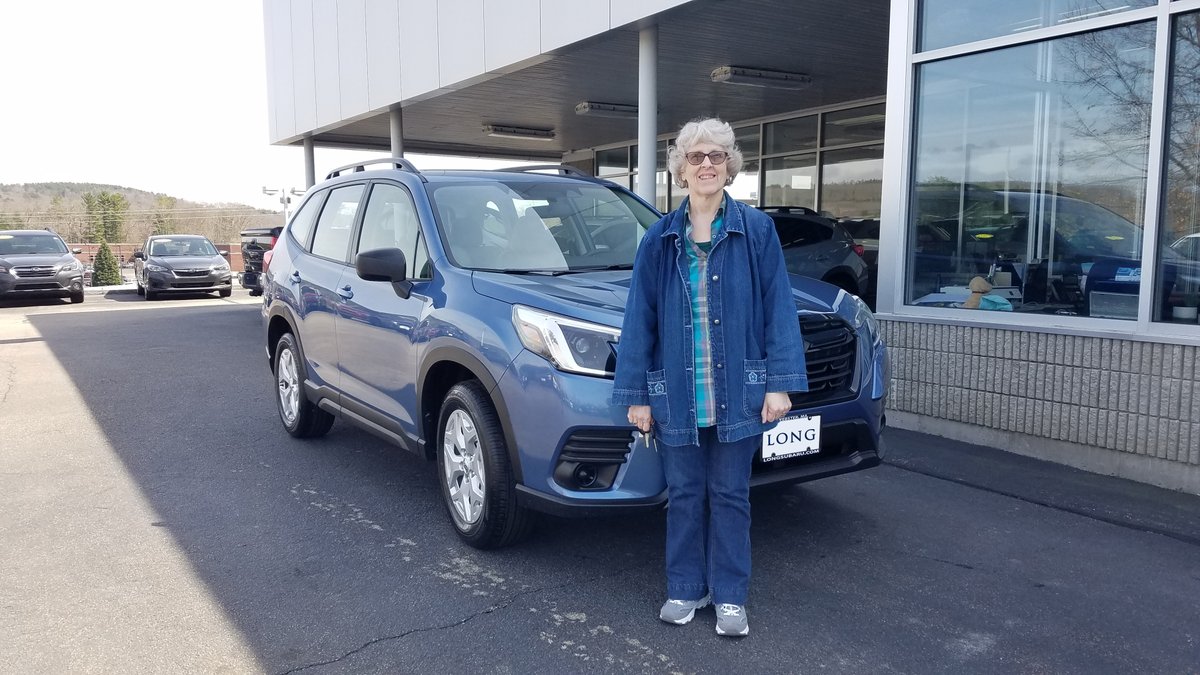 LongSubaru's tweet photo. Congratulations Paulette on your new blue Subaru Forester! - from sales consultant Lisa Couchaine and the whole team at Long Subaru. #LONGSubarudriver #blueisthebestcolor https://t.co/o4zzsPjeGO