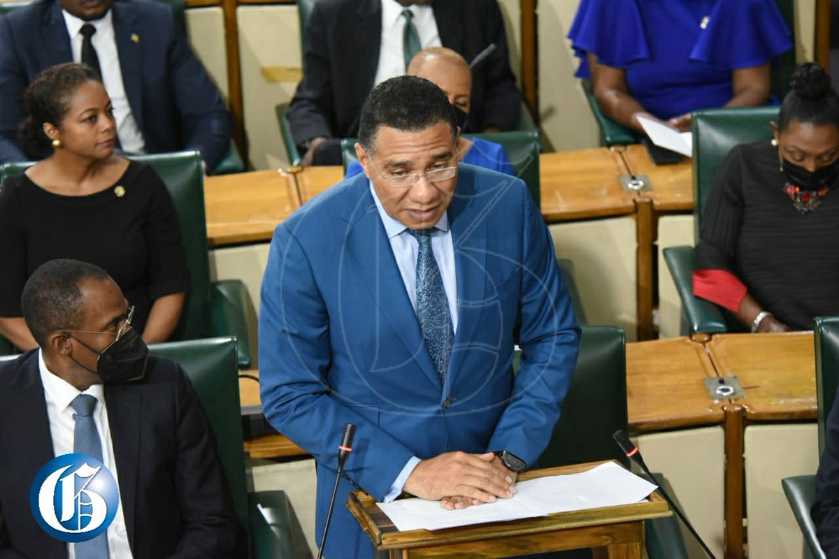 JamaicaGleaner's tweet photo. Happening Now:
Joint sitting of the Houses of Parliament to welcome the president of Rwanda, Paul Kagame. The president is in Jamaica for a three-day state visit. #GLNRToday https://t.co/mqzWM8pJds