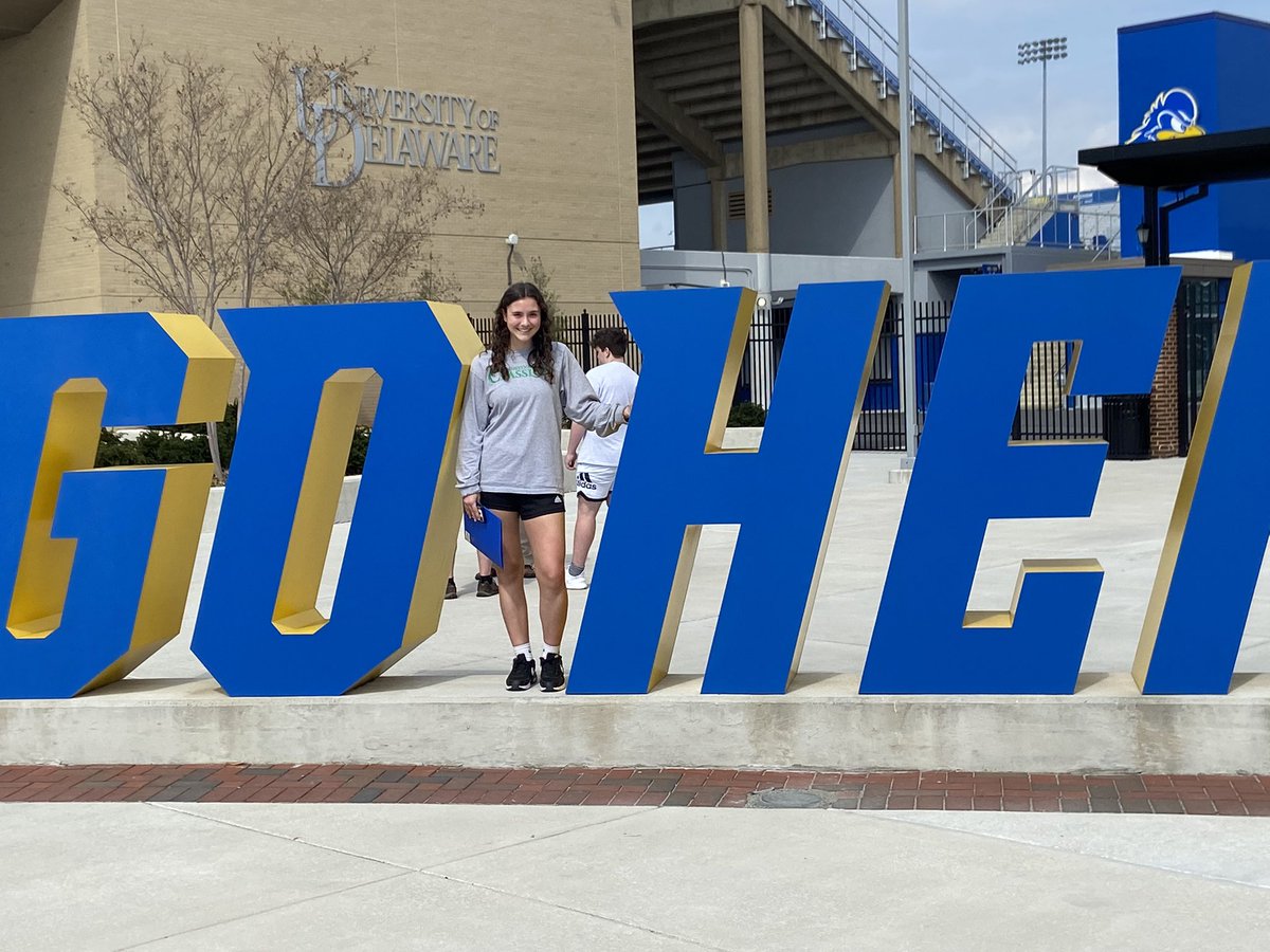 Congratulations <a href="/GrohMaggie/">Maggie Groh</a> on your offer to Delaware… we are so proud of you! ❤️