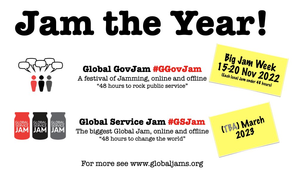 It’s never been more important to get #public and #gov services right and to include the #citizen voice in creating them. #GGovJam is where we can practice!
More at globaljams.org

#servicedesign #designthinking #innovation #gov20 #outreach #inclusion
