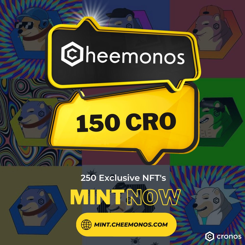 Cheemonos's tweet photo. Hey guys don't forget that the mint is still live 🔥

MINT 🖼
https://t.co/CIx5HQrwhX

MARKETPLACE 🛒
https://t.co/yOZ9AUL3q8

Thanks to the Cheemonos community and team for making this possible😊

#NFT @1goonrich @Crypto_HULK7  @SAYANCrypto @rekt_rich @Rarreb2 https://t.co/7tMyNiYuIQ