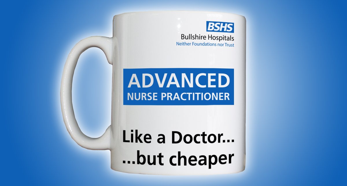 Are you, or is someone you know, like a doctor, but cheaper?

Perfect.  We have just the personalised drinking vessel:

bullshire.ecwid.com/#!/Personalise…