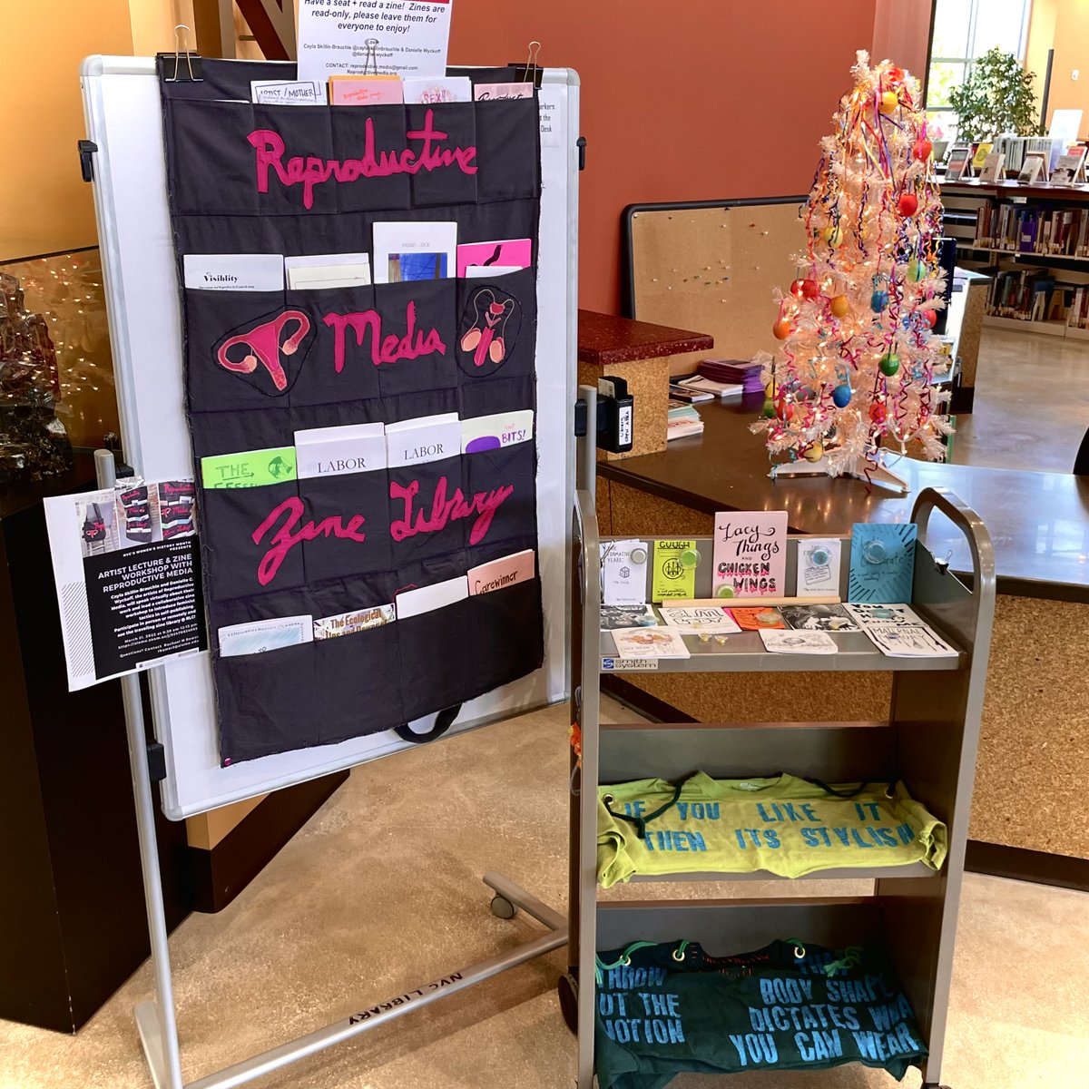 NVCLibrary's tweet photo. The Reproductive Media Zine Library has an abundant catalog of zines on subjects from raising a child to environmental impact of reproducing to non-binary fashion that you can read 
click 4 more info
https://t.co/CEER7xRDdH
#nvclibrary #reproductiverights #travelinglibrary https://t.co/YZAhGI4IEz