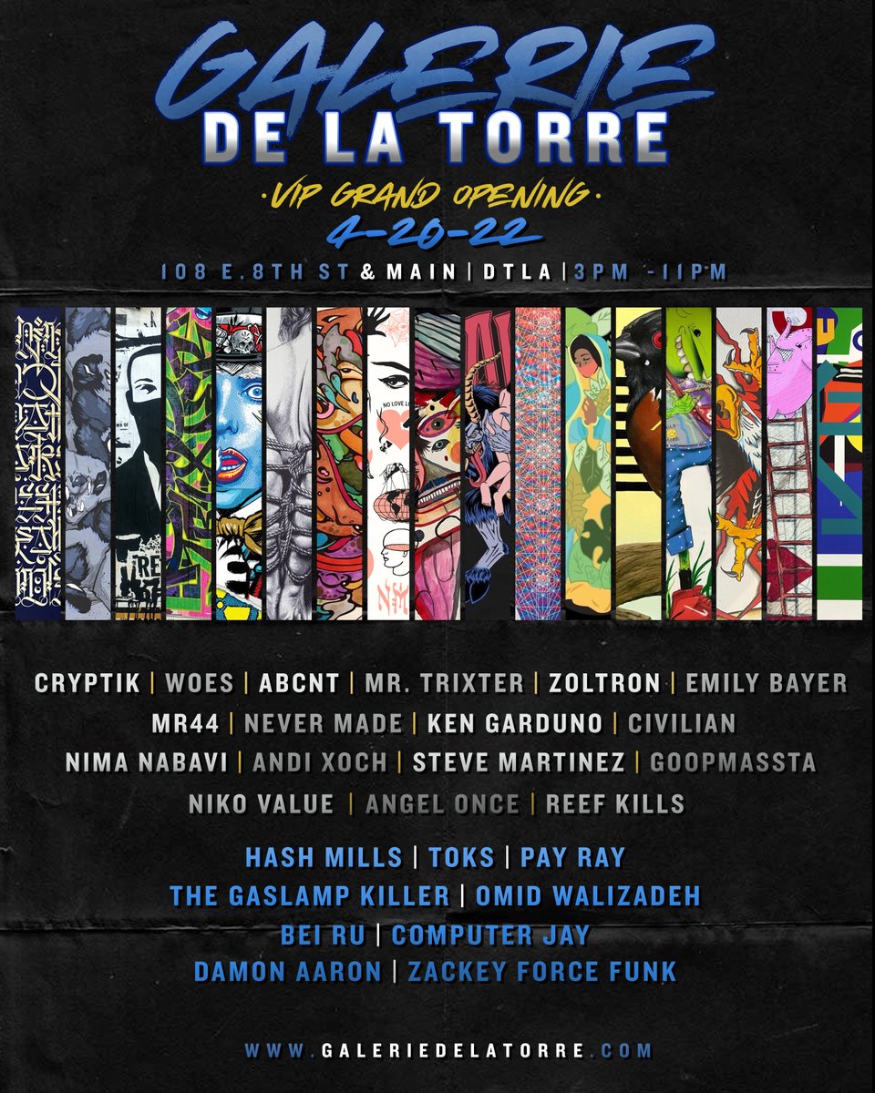 MR. TRIXTER (@_mrtrixter_) on Twitter photo Honored to be among so many amazing artists & musicians. Come thru #DTLA #420 4/20/22. Thanks to <a href="/ABCNT1/">ABCNT</a>! Look forward to the art & sets by some of my favorite DJ's... <a href="/CRYPTK/">Cryptik Movement</a> #WoesOne <a href="/ComputerJay/">Computer Jay</a> <a href="/GASLAMPKILLER/">G L K</a> Honored to be among so many amazing artists & musicians. Come thru #DTLA #420 4/20/22. Thanks to <a href="/ABCNT1/">ABCNT</a>! Look forward to the art & sets by some of my favorite DJ's... <a href="/CRYPTK/">Cryptik Movement</a> #WoesOne <a href="/ComputerJay/">Computer Jay</a> <a href="/GASLAMPKILLER/">G L K</a>