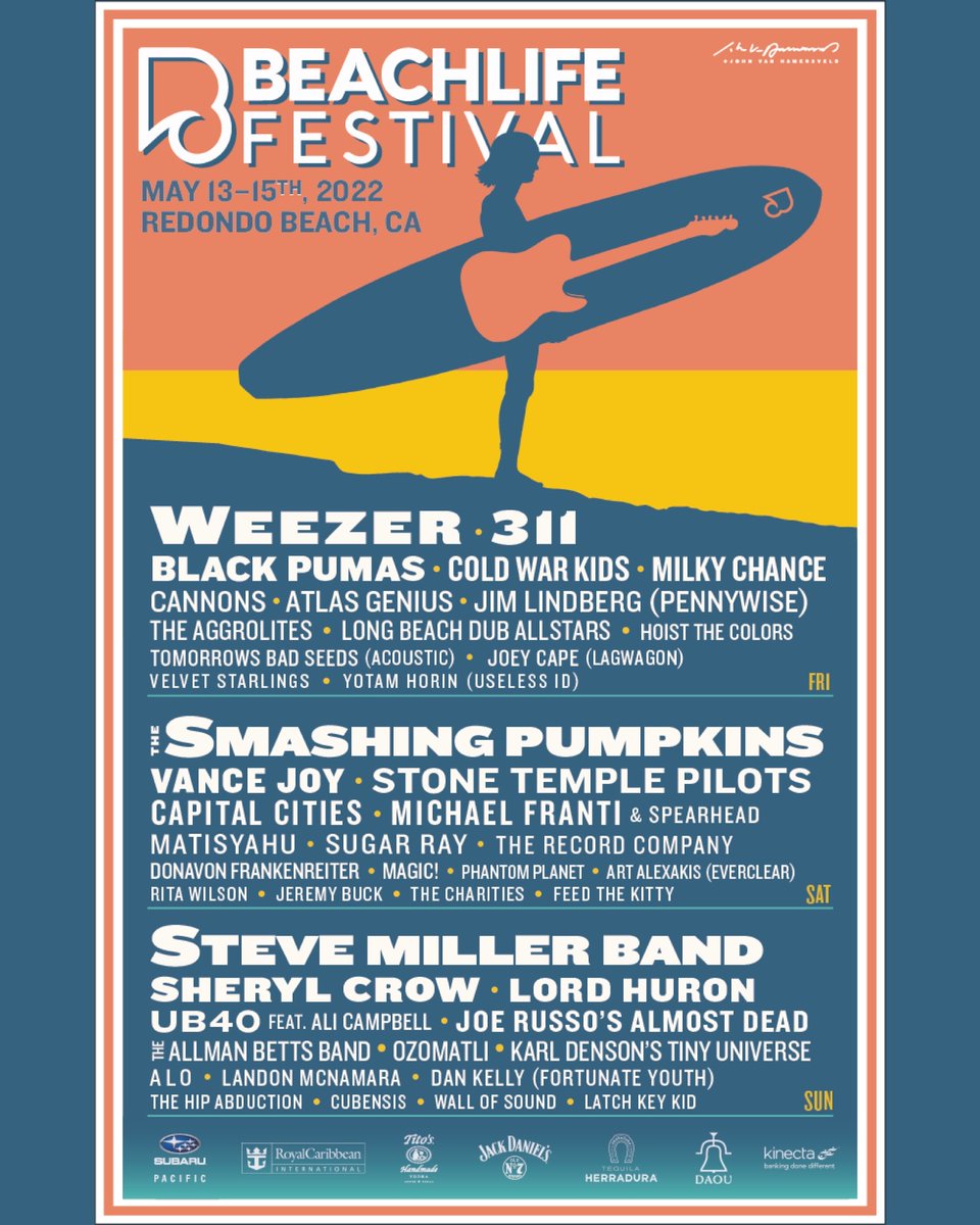 Magic! is coming to you live next month! 
<a href="/TheVeniceWest/">TheVeniceWest</a> 5.13
<a href="/BeachLifeFest/">BeachLifeFestival</a> 5.14
Can’t wait to play some new music! Get your tickets here: thebandmagic.com/links