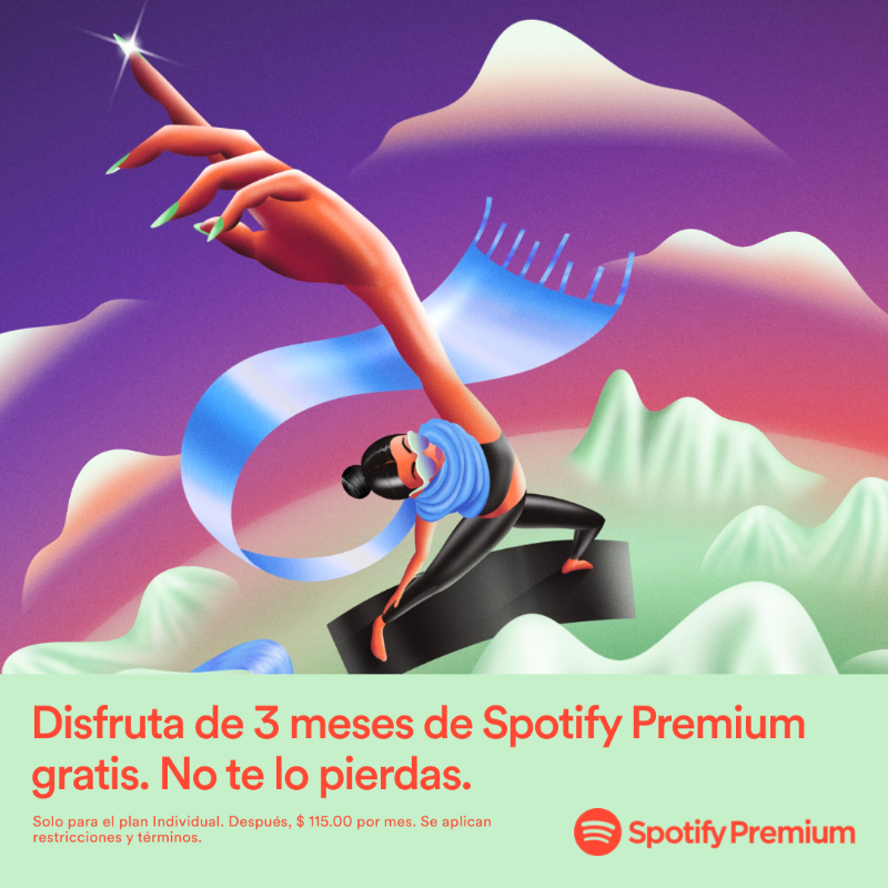 Spotify's tweet photo. Siente la vibra y disfruta de la vida. Escucha la música que más te gusta sin anuncios.