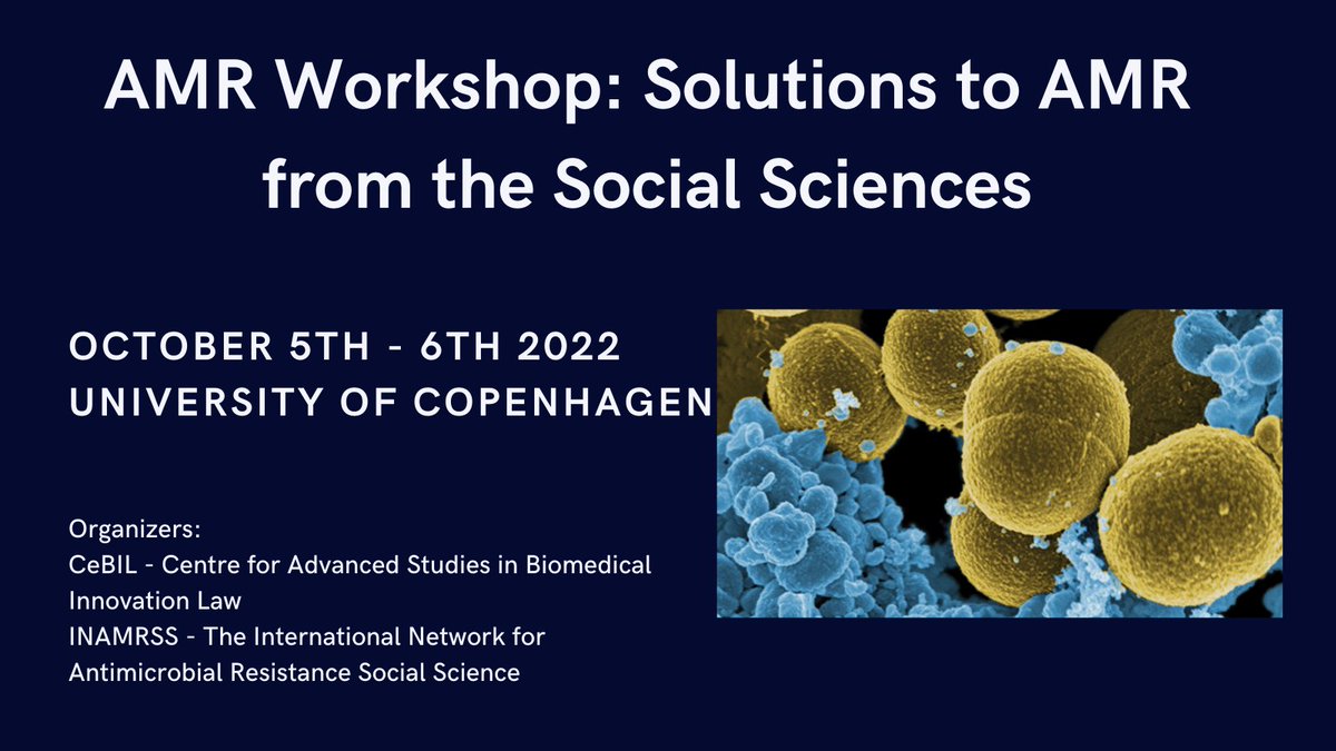 gstrategylab's tweet image. 📣CALL FOR PAPERS!📣
Are you a social scientist working on antimicrobial resistance?

Submit your 500 word abstract for the workshop “Solutions to #AMR from the Social Sciences” 

⏰ Deadline: May 1 

Learn more ➡️ bit.ly/3jp5jbC