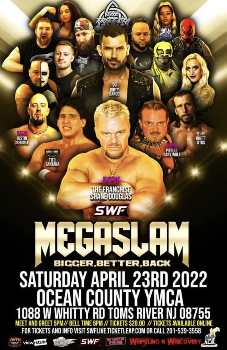 StarsLockdown's tweet photo. Almost 1 week away till The Biggest  wrestling event of in NJ returns to the Jersey shore in almost 3 years @SWFLive  #Lockdownstars is proud to be representing ECW Icon  Pitbull Gary Wolf as well as the final appearance of FKA. fandango
Order here
https://t.co/yL88nYJJuc https://t.co/quK1LO7rZJ