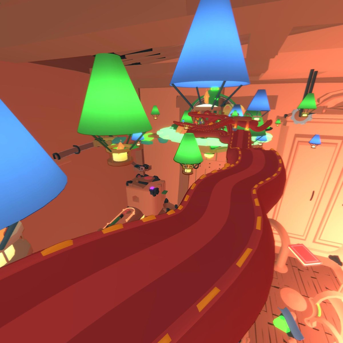 SaltButterGames's tweet photo. Last time we were talking about how much we love Dragon Ball and the level which was a tribute to it. Well.. You’ll have to rush through it while making sure to never fall off a dragon, or else…who knows what you’ll find ? 
#pnkxfam #indiedev #indiegame #indiedevgames https://t.co/w9TifOSfZj