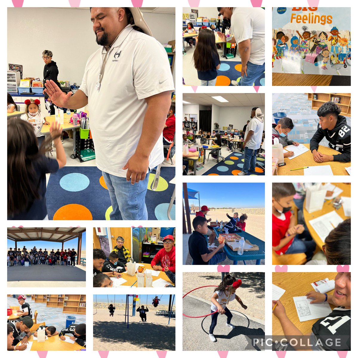 mkingsramos's tweet photo. Thank you so much to our Horizon High School football players &amp; their leader @HorizonHSFB Pablo Melendez &amp; Horizon High Librarian Yvette Alvarado!  Today was their farewell visit with their reading buddies, and I can’t say enough good things about the kids and the program. https://t.co/pXiME3gFRw