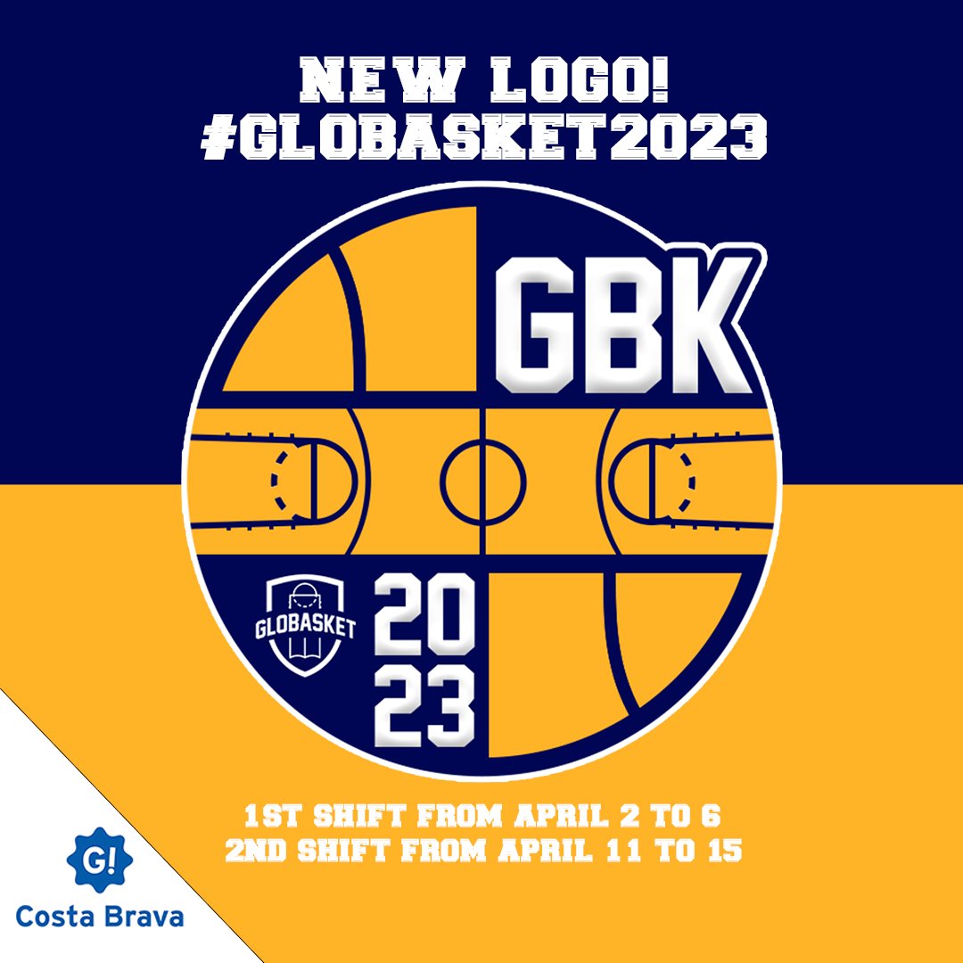Globasket's tweet photo. And want to show you the new logo for the 6th edition of #globasket23, and tell you that we already have confirmed dates:
- 1R SHIFT from April 2 to 6
- 2nd SHIFT from April 11 to 15
Do you want more #Globasket?
#Baloncesto #incostabrava https://t.co/i1XwnZxKJk