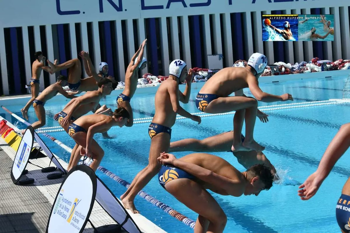 CNECHEYDE's tweet photo. 🧵 El #TenerifeEcheydeTimbeque Juvenil 🤽‍♂️ se encuentra en Gran Canaria disputando el Torneo de Primavera de Waterpolo 🏆 del @CNLas_Palmas 🙌 

➡️ En la jornada 1 se llevaron el derbi chicharrero 🏴󠁧󠁢󠁳󠁣󠁴󠁿 ante el #UniónWPTF con contundencia ✅️ y vencieron al @clubnatacionoceano 💪 https://t.co/RifnvJl1yv