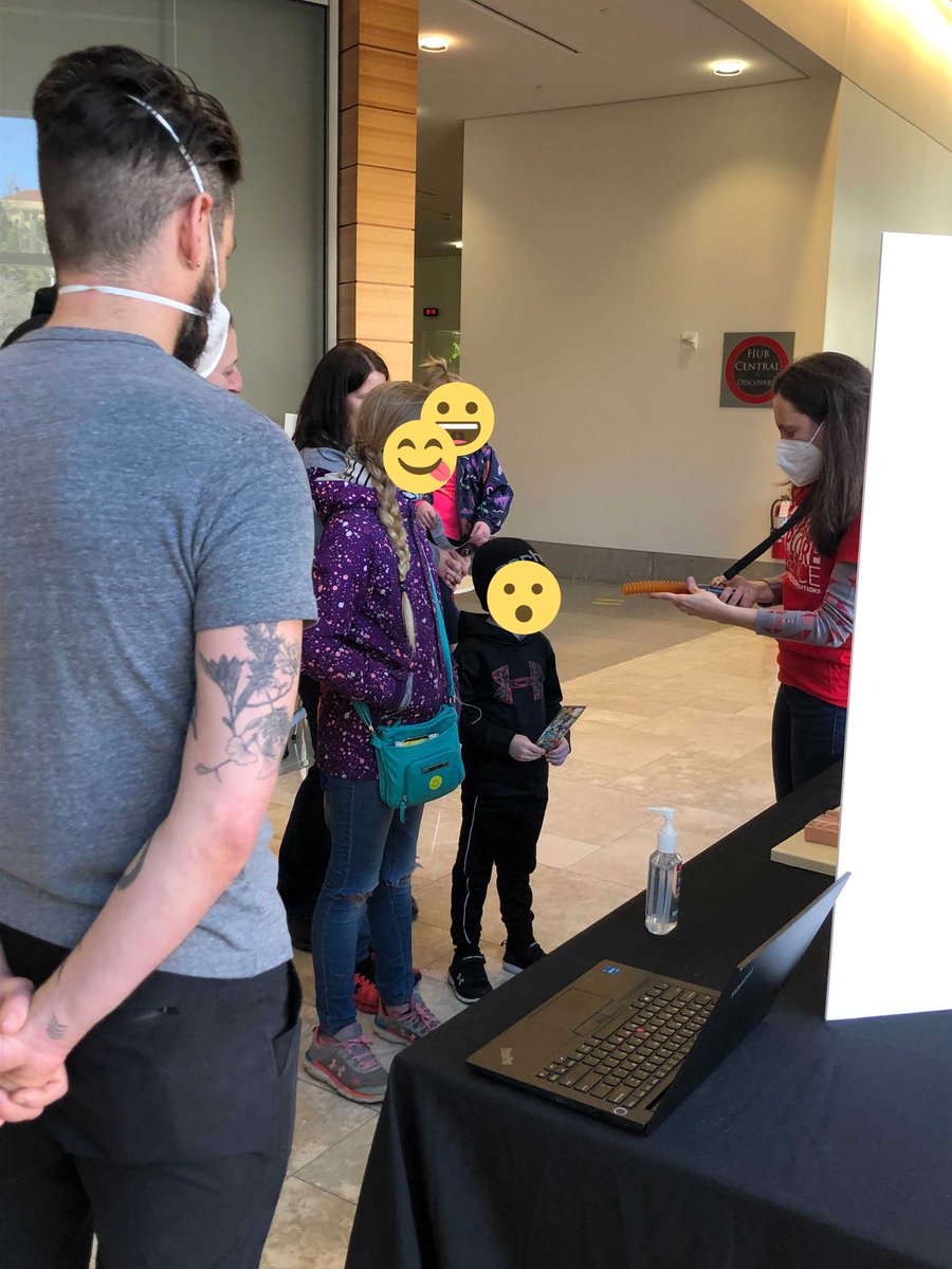 MotorSpeech's tweet photo. Thanks to everyone who visited our exhibit How Our Senses Help Us Move at #UWScienceExpeditions this weekend! We had a blast showing folks that playing cornhole with prism glasses on is hard at first, but it gets easier pretty quickly. Thanks, feedback-based motor control system! https://t.co/IGjGQ7YiIN