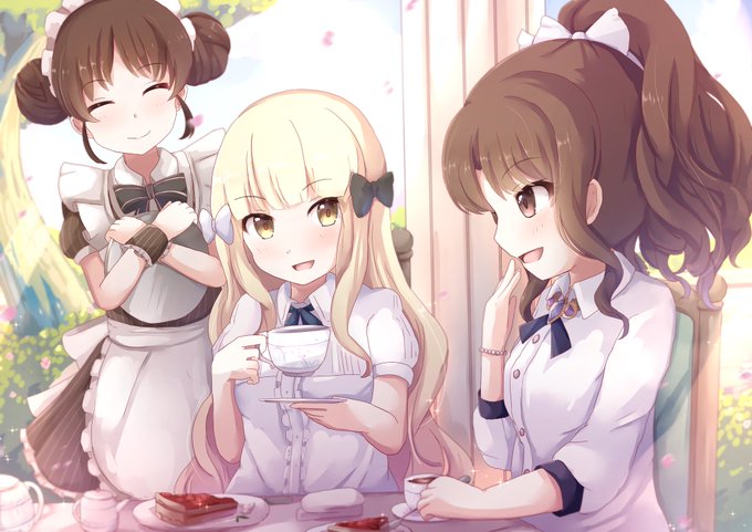 お茶会をするお嬢様方
 #プリコネR 